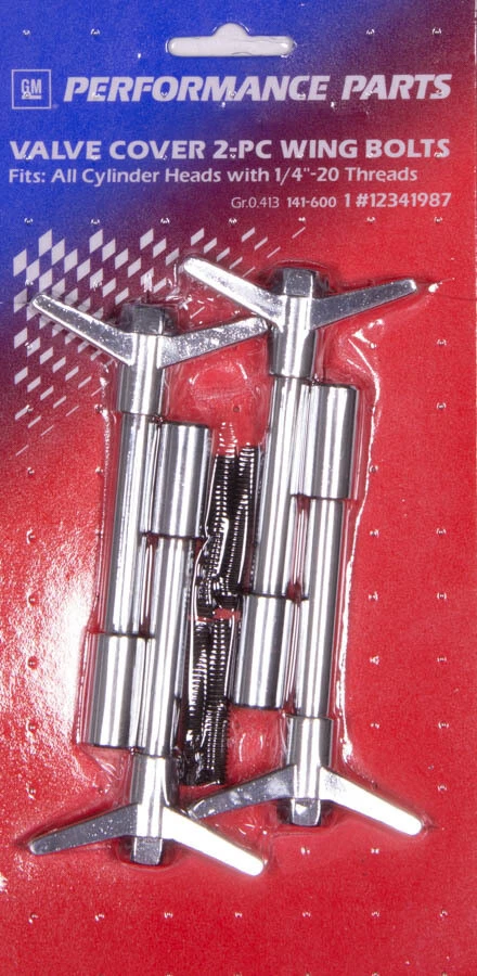 Chrome Bowtie V/C Wing Nuts 4pcs PROFORM 141-600 - Image 1 of 1