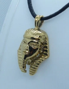 TUTANCHAMUN ANHÄNGER 925 SILBER VERGOLDET GOLD PLATED STERLING SILVER PENDANT - Bild 1 von 6
