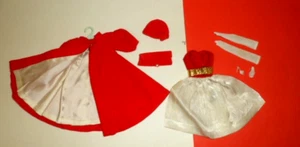 MATTEL VTG BARBIE #977 SILKEN FLAME #939 RED FLARE COAT DRESS OUTFIT CLOTHES - Picture 1 of 8