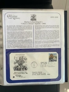 FDC CELEBRATING 20th CENTURY 1963 martin luther king i have a dream speech - Picture 1 of 1