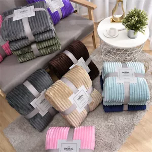 Große Wolke Nerz Fleece Twin Decke Super Weich Wende Warm Bett Sofa Überwürfe - Bild 1 von 13