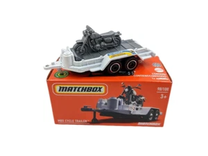 Matchbox MBX Cycle Trailer w/ Motorcycle 1:64 Scale Metal Diecast Car Model Toy - Picture 1 of 4