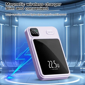Magsafe 22.5W Wireless 30000mAh Power Bank For iPhone 15 14 13 Pro Max Magnetic - Picture 1 of 50