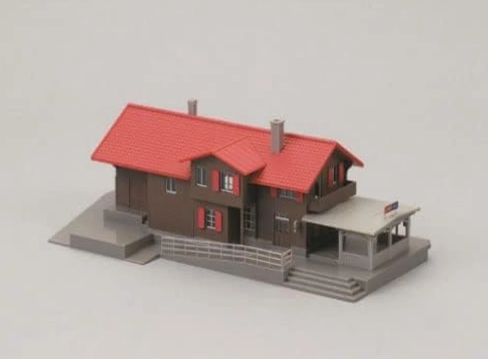 KATO N Scale Glacier Express Alps Station Building 23-245A 2-Pack Swiss Train - Image 1 of 1
