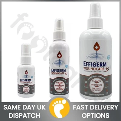 Effigerm Hydrogel Spray Hygienic First Aid Wound Cleaning & Healing Gel