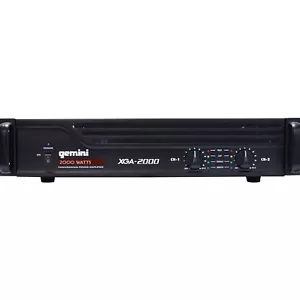 Amplificador de Potencia Profesional Gemini XGA-2000 2000W DJ Disco Sistema de Sonido PA - Imagen 1 de 2