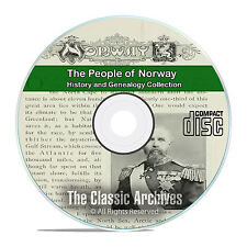 Norway, People Cities and Towns, History and Genealogy 37 Books DVD CD B26