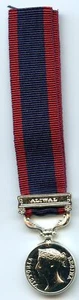  Victorian Campaign Sutlej Medal 1846 Bar Aliwal  Miniature Medal .    - Picture 1 of 2