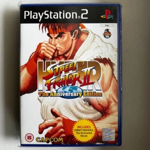 Hyper Street Fighter 2 Anniversary Edition Sony PlayStation 2 Rare Retro Game - Picture 1 of 2