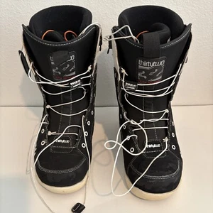 ThirtyTwo Chris Grenier Mens Snowboard Boots Size 8 Black and White - Picture 1 of 11