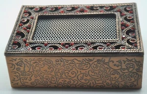 Exquisite design Decorative  Antique copper color Jewelry trinket Box - Picture 1 of 6
