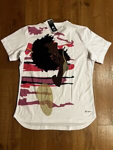 NWT Adidas X Thebe Magugu NY Printed Dri Fit T Shirt HI5408 Unisex Size XL