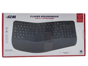 APM kabellose ergonomische Tastatur, geteilte Tastatur / FRA - AZERTY - Bild 1 von 6