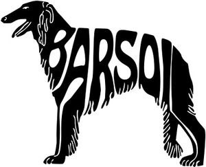 BARSOI Autoaufkleber AUFKLEBER Schriftaufkleber Silhouette sticker - Bild 1 von 3
