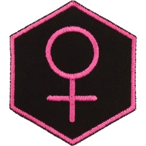 Parche de símbolo femenino - Hecho en EE. UU. - Parche de símbolo de mujer - Parche trans para mujer - Imagen 1 de 8
