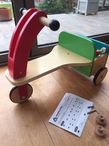 elc wooden bunny trike