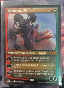 Wrenn and Six LÁMINA GRABADA 553 Double Masters 2022 2x2 como nueva Magic The Gathering - Imagen 1 de 1