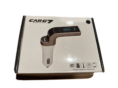CARG7 Bluetooth Car Kit FM Transmitter MP3 Music Player SD USB Charger - Image 1 of 4