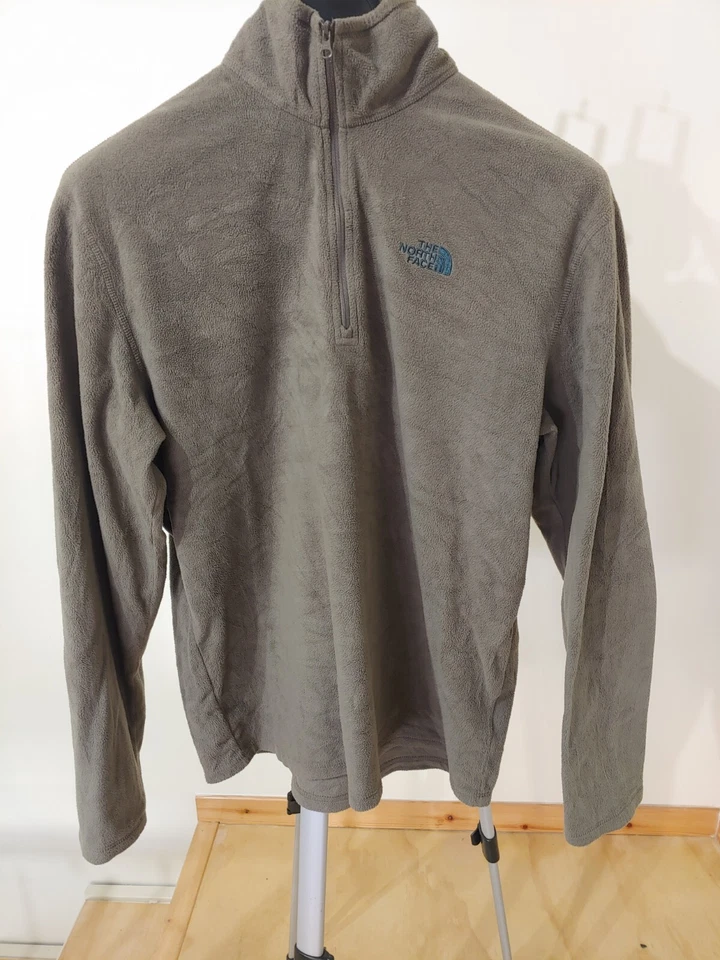 The north face Uomo Giacca chiusa Pile L Jacket Fleece Beige Men Felpa Polartec - Imagen 1 de 4