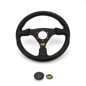 OMP RACING INC #OD0-1981-071 Racing GP Steering Wheel 3 Spoke 330mm Black - Picture 1 of 1