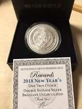 Silver Shield BU 2018 New Years Rewards COA 31/100 Double Reverse Members Only