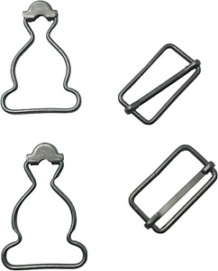 10 Set Overall Buckles Retro Suspender Buckles Overall Clip Replacement for Trou