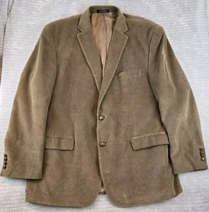 Blazer uomo Lauren Ralph Lauren Macy's Store velluto a coste marrone cammello taglia 46R - Foto 1 di 11