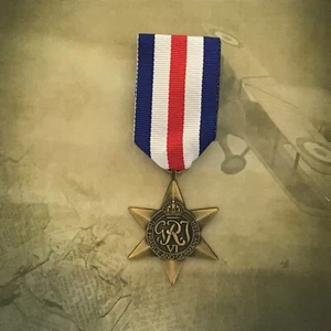 FRANCE AND GERMANY STAR MEDAL | ANTIQUE | WWII | WORLD WAR TWO | EUROPE | ALLIED - Picture 1 of 1