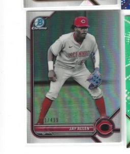 2022 BOWMAN CHROME JAY ALLEN REFRACTOR RC 261/499 REDS BCP-114 - Picture 1 of 1
