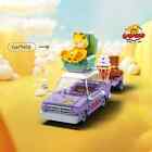 Garfield Car Building  Blocks City Magic Cartoon Cat Anime Figures Toy for Kids