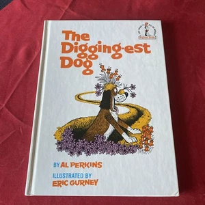 *KIDS* Dr. Seuss - Digging-Est Dog by Al Perkins (1967, VINTAGE Hardcover Book) - Picture 1 of 21