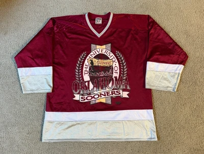 VTG Red Oak University of Oklahoma Sooners Hockey Jersey - Image 1 of 4