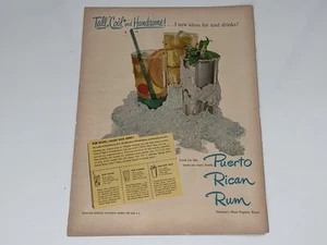Vintage Puerto Rican Rum 1949 Zeitschrift Anzeige - Bild 1 von 4