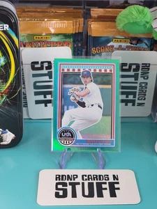 2025 Panini USA Baseball Stars & Stripes Green Foil Julian Cazares #170 - Foto 1 di 2