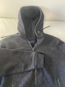Herren Lucky Brand Full Zip Active Wear dunkelgrau Heavy Fleece Hoodie-Größe XL - Bild 1 von 12