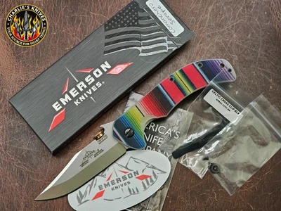 Cuchillos Emerson Área 51 Comanchero SF Serape Manta Mexicana Corte Magna #139 Nuevo en Caja Foto 1 de 4