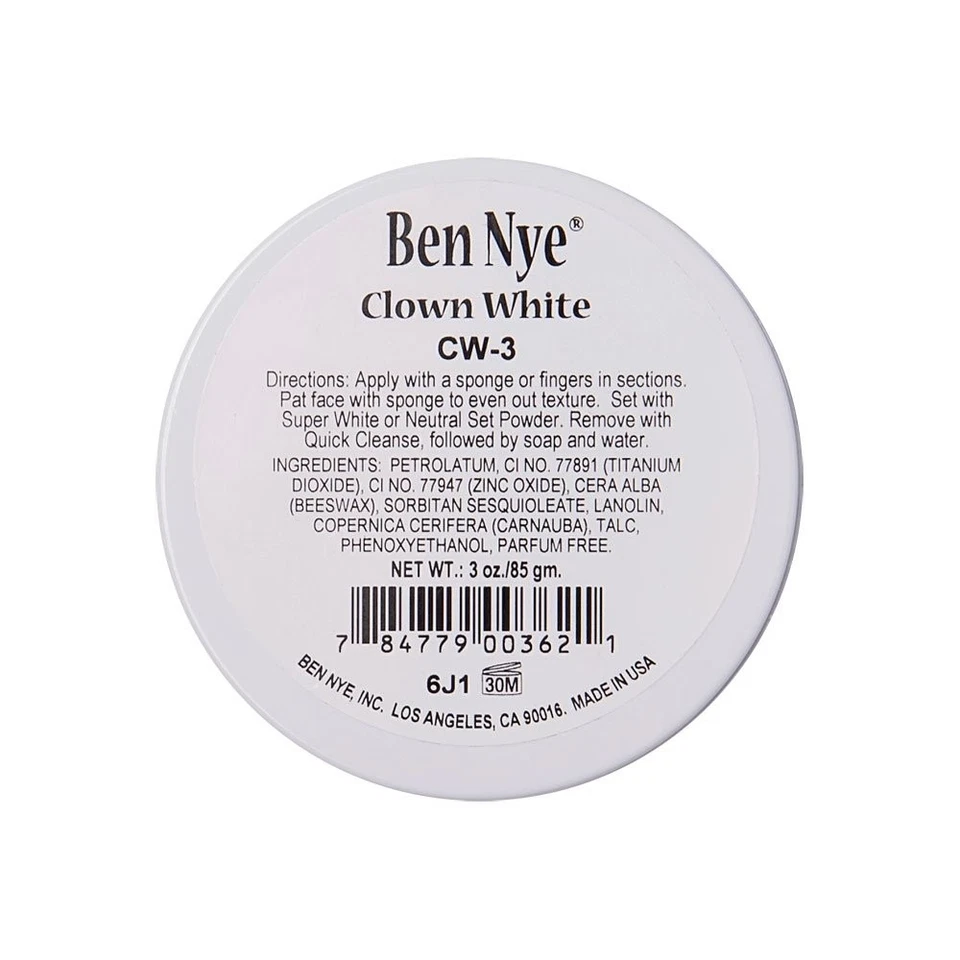 Maquillaje blanco payaso 3 oz Foto 1 de 1