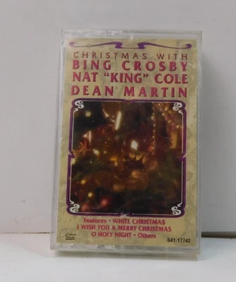 Christmas With Bing Crosby Nat King Cole & Dean Martin 1991 Cassette Tape Sealed - Image 1 of 3