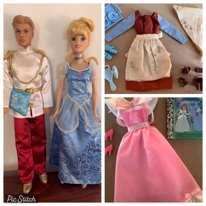 Barbie Cinderella und Prinz Charming Set mit Outfits und Zubehör - Bild 1 von 12