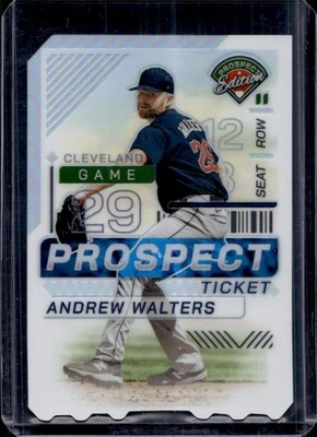 2024 Panini Prospect Edition Andrew Walters Ticket Stub #8/29 Guardians - Image 1 of 2