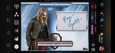 'THE FIEND' BRAY WYATT 2020 WWE TOPPS SLAM PLATINUM - 2020 SUPER RARE DIGITAL... - Image 1 of 3