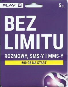 Play Starter Polska Pakiet startowy – karta SIM Polska Prepaid - Zdjęcie 1 z 1