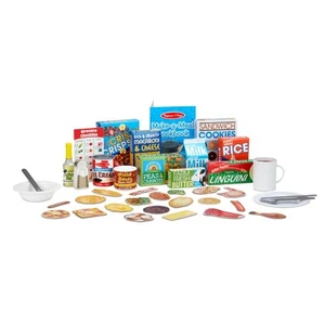 Melissa & Doug Deluxe Kitchen Collection Cooking & Play Food Set – 58 Pieces - Picture 1 of 9