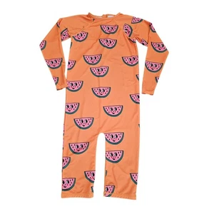 Hugo Loves Tiki Youth Sz 12T One Piece Rashguard Orange w/ Watermelon Print - Picture 1 of 4