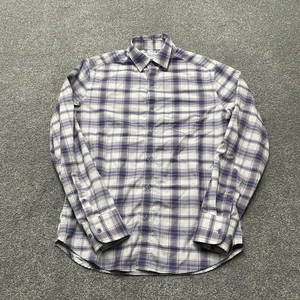 Twillory Shirt Mens Medium Blue Red Plaid Untuckable Button Down Long Sleeve - Picture 1 of 8