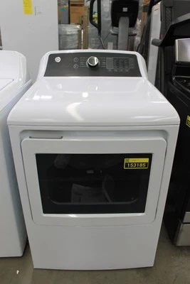 GE GTD58EBSVWS 27" White 7.4 cu. ft. Front Load Electric Dryer NOB #153185 - Image 1 of 4