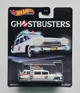 2019 Hot Wheels Premium Retro Entertainment Ghostbusters Ecto-1 - Picture 1 of 2