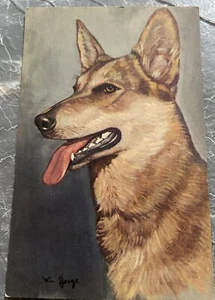 Jorge signierte Polizeihund Postkarte - Bild 1 von 2