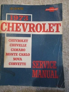 1973 Chevrolet shop manual used in good condition - Picture 1 of 1