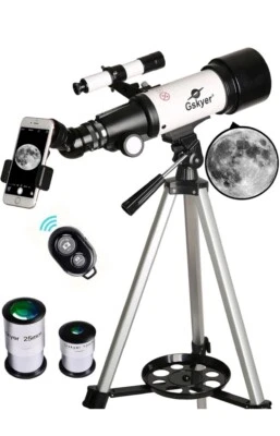 Gskyer Travel Telescope, 70mm Aperture 400mm AZ Mount Astronomical- Model #70400 - Image 1 of 4